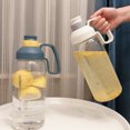 thumbnail image 2 of Labymos 1800mL Water Bottle with Marker & Straw Large Capacity Water Bottle with Handle Lightweight, 2 of 8