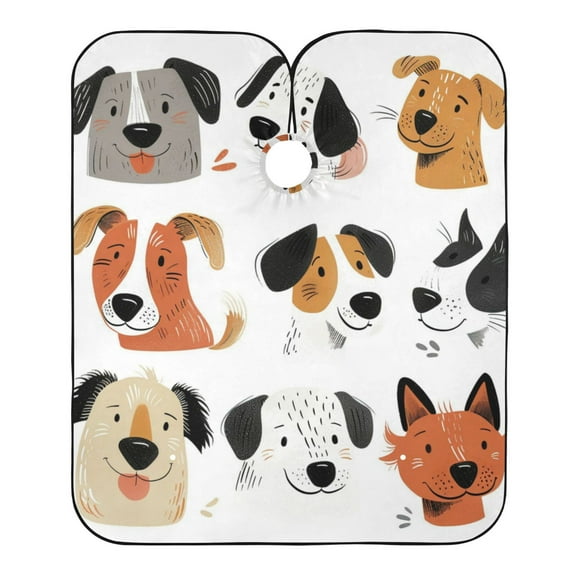 "Hair-Resistant" Barber Cape: Your Shield Against Stray Strands. Dog Group Portrait Painting