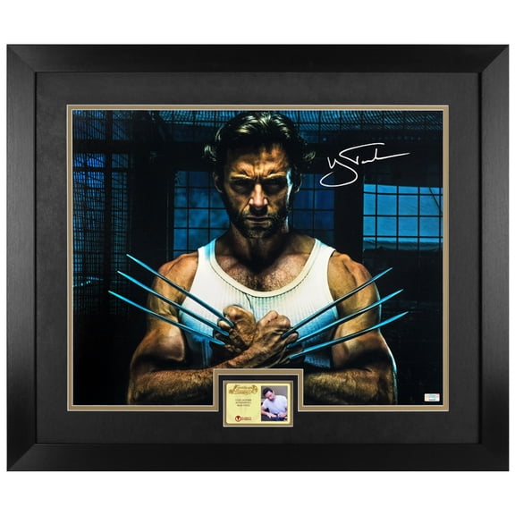 Hugh Jackman Autographed 2009 X-Men Origins: Wolverine Battle Ready 16x20 Framed Photo