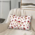 thumbnail image 2 of Xecao Red Mushroom Pattern Satin Pillowcases for Hair and Skin, Luxurious and Silky Pillow Cases with Envelope Closure, 20x30 Inches, 2 of 7