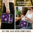 thumbnail image 5 of Pzuqiu Purple Butterfly Bible Cover Womens Large Qulited Bible Case with Handle Book Cover Carrying Case Study Supplies Accessories with Tags&Bookmark for Church Study Spiritual, 5 of 7