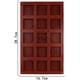 thumbnail image 3 of Moldes rectangulares pequeños de chocolate de 15 eslabones Moldes para hornear pasteles, 3 of 5