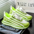 thumbnail image 3 of Men'S Casual Sneakers - Breathable Mesh & PU Upper, Teal/White Color-Blocking Design, Thickened PVC Non-Slip Sole, Daily Wear, Lace-Up Shoes, Fashionable Comfortable for All Seasons, Outdoor Hiking,, 3 of 9