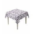 thumbnail image 2 of Purple Flower Tablecloth Square Table Cloth 54x54, Waterproof Tablecloth Outdoor Table Cloth, Vintage Farmhouse Boho Leaf Spring Plant Washable Table Cover for Kitchen Dinning Party, 2 of 8