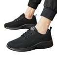 thumbnail image 2 of Eashery Mens Non Slip Work Shoes Sport Running Shoes for Mens Mesh Breathable Trail Runners Fashion Sneakers Black 10.5, 2 of 5