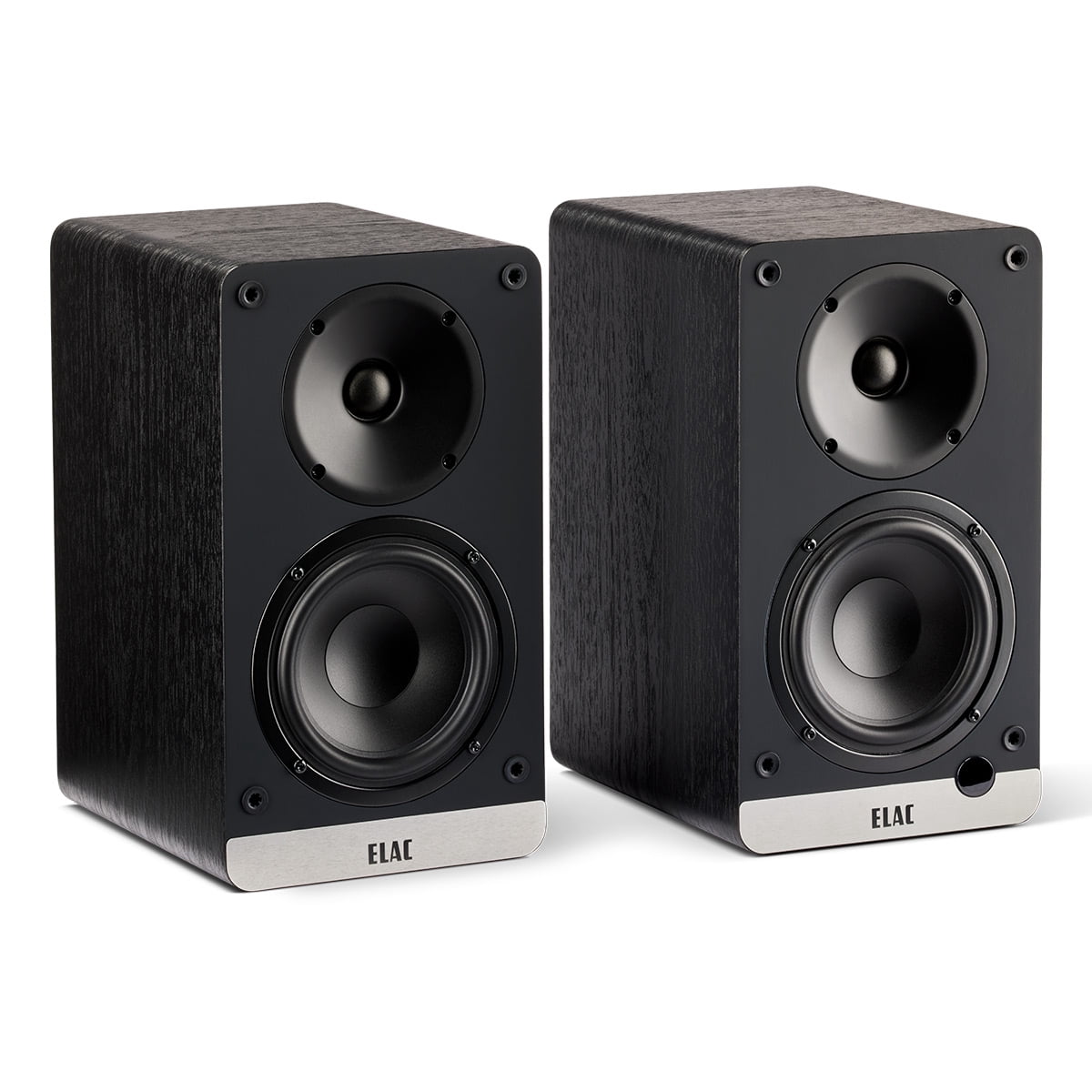 ELAC DCB41 4.5 Inch Powered Bookshelf Speaker - Pair (Black)