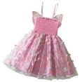 thumbnail image 3 of Kids Dress Toddler Daily Sleeveless Suspenders Dress Dance Party Princess Dresses Clothes Toddler Girls Dresses Pink 4 Years-5 Years, 3 of 7