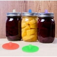 thumbnail image 5 of Silicone Fermentation Lids 5PCWaterless Airlock Wide Mouth Pickle Cover Sauerkraut Caps for Mason Jars Purple Silicone Cover, 5 of 8