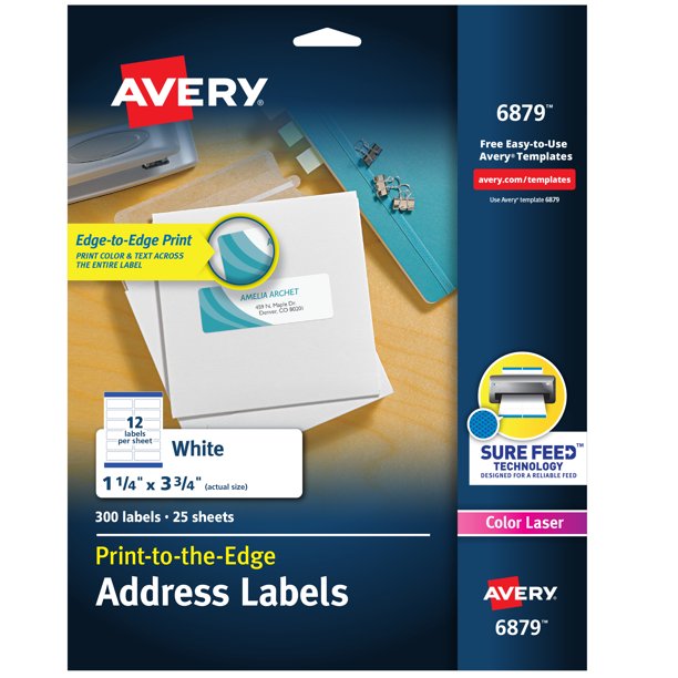 Avery Print to the Edge Shipping Label 1-1/4