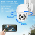 thumbnail image 3 of 2pcs Cámaras De Seguridad Exterior Wifi Hd Ip Visión Alarma Malubero, Color Blanco, 3 of 5