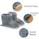 thumbnail image 2 of Calentador USB de Invierno para Pies, Zapatos EléCtricos, Almohadilla Calefactora, Pantuflas EléCtricas CáLidas de Felpa, Plantillas TéRmicas para Pies, Gris, 2 of 8
