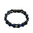 thumbnail image 1 of Pulsera de acero inoxidable shaofei estilo motero punk rock cadena de eslabones 316L, 1 of 5