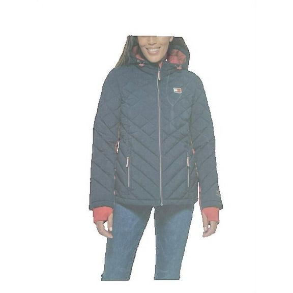 Tommy Hilfiger Ladies' Packable Jacket (Navy, Small)