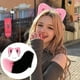 thumbnail image 2 of Set de diademas con orejas de animales de estilo japonés con cola. Accesorios de cosplay para fiestas de Halloween y eventos de disfraces., 2 of 7