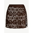 thumbnail image 5 of Time and Tru Women's and Women's Plus Size Palm Crochet Coverup Skirt, Sizes XS-3X, 5 of 5