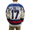 Jack O'Callahan #17 Team USA White Hockey Jersey Miracle On Ice Costume Movie
