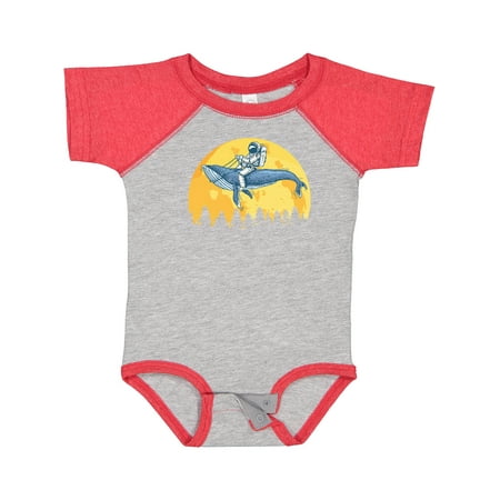 

Inktastic Astronaut Space Whale Moon Gift Baby Boy or Baby Girl Bodysuit