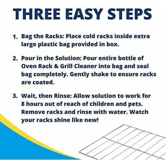 Oven Rack & Grill Cleaner | Removes Thick Grease | 16.8 Fl Oz, 2 Pack