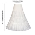 thumbnail image 5 of ZPAQI Women Crinoline Petticoat Fluffy Short Skirt Ball Gown Half Slip Knee Length Underskirt for Lolita Cosplay Vintage Party, 5 of 12