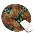thumbnail image 2 of Disketp Vintage Butterfly Green Small Mouse Pad 7.9x7.9 Inches,Washable Round Mousepad For Office Laptop Computer,Non-Slip Rubber Base Mouse Pads For Wireless Mouse, 2 of 9