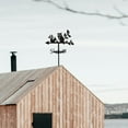 thumbnail image 7 of 1set Owl Squirrel Weather Vane Metal Wind Direction Indicator Measuring Instrument Roof Installation Weathervane for Outdoor Garden Farm Backyard Gazebo Barn Art Decoration Black Black, 7 of 7
