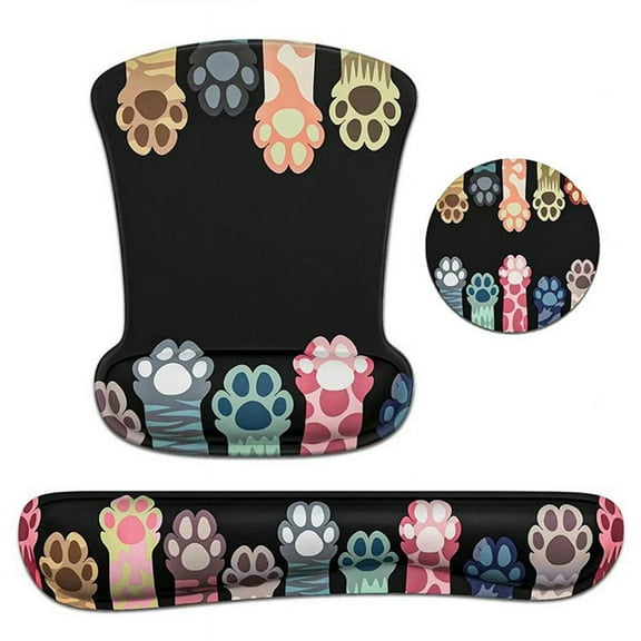 Mouse Pad Sets with Keyboard Wrist Rest Support, Memory Foam Set Mousepad