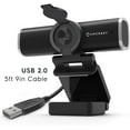 thumbnail image 6 of Amcrest 4-Megapixel Webcam w/Microphone & Privacy Cover, Web Cam USB Camera, Computer HD Streaming Webcam for PC Desktop & Laptop w/Mic, Wide Angle Lens & Large Sensor for Superior Low Light (AWC496), 6 of 8