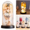 thumbnail image 2 of DJN Home & Garden Elegant Preserved Roses In Glass Dome With Warm LED Light – A For All Occasions, 2 of 9