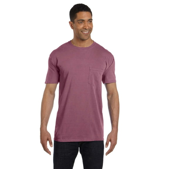 Comfort Colors Adult Ring-Spun Pocket Tee , 6030CC , Berry , Large