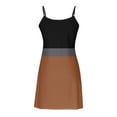 thumbnail image 6 of Bovxnpu Summer Dresses for Women, Sleeveless Mini Dress Sundresses Tank Dresses, Women Summer Casual Slim Suspender With Adjustable Buckle V-neck Jumpsuit Long Skirt, 6 of 7