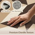 thumbnail image 6 of ODIKA 5'x7' Washable Area Rug Non-Slip, Low Pile, Stain Resistant Interlocking Neutral Minimalist Brushstroke Large Abstract Beige Playful for Guest Room, Lounge, Apartment, 6 of 7