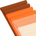 thumbnail image 1 of 8 Rolls 65.6ft Fall Crepe Paper Streamers 50 x 250cm 4 Colors Party Streamers Fall Theme Crepe Paper Roll Decorative Craft Streamer for DIY Gift Wrapping Paper Crafts Decor (Coffee), 1 of 6