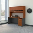 thumbnail image 2 of Bush Business Furniture SRC081MRSU 72 x 24 in. Series C Office Desk with Hutch & Mobile File Cabinet - Mocha Cherry, 2 of 2