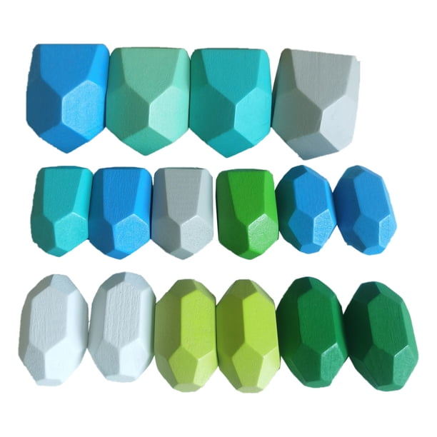 Apilar Rocas de madera Juguetes apilables para niños pequeños Juego apilable Juguetes apilables Juguetes de madera para apilar Piedras para niños (combinación de tres)