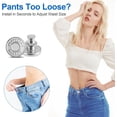 thumbnail image 4 of 12 Sets Button Pins for Loose Jeans, No Sew and No Tools Instant Replacement Snap Tack Pant Button, Reusable and Adjustable Metal Pants Tightener, 4 of 7