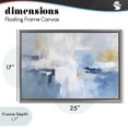 thumbnail image 4 of Stupell Industries Contemporary Blue Sea Mist Horizon Gray Floating Frame Canvas Art, 25 x 17, by Creative Studio, 4 of 8