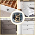 thumbnail image 6 of 4 Pcs Cabinet Handle Drawer Pulls Sheepdog Knobs with Screws Square Furniture Office Cabinet Knob Decoration, 6 of 7