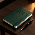 thumbnail image 4 of 2027 Daily Planner, 8.3X5.5" To Do List Hourly Schedule, Soft Cover Journal, Strap Bound Notebook, Time Management Organizer, Daily Schedule Tracker, Tabbed Agenda Book, Productivity Task Planner, 4 of 4