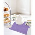 thumbnail image 4 of Lavender Burlap Texture Kitchen Dish Towels for Drying Dishes Set of 2, Farmhouse Vintage Lavender Waffle Weave Microfiber Hand Tea Bathroom Towels Quick Dry & Absorbent Towel 12x12, 4 of 7