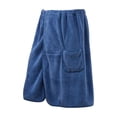 thumbnail image 2 of Toalla de Baño de Terciopelo para Adultos: Pareo Suave y Absorbente para Hombres, Toalla de Ducha con Bolsillos Laterales para El Teléfono y Las Llaves, de Secado Rápido para La Playa y El Spa., 2 of 6