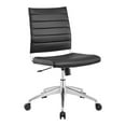 thumbnail image 2 of Modway Jive Armless Midback Leatherette Office Chair, Multiple Colors, 2 of 11