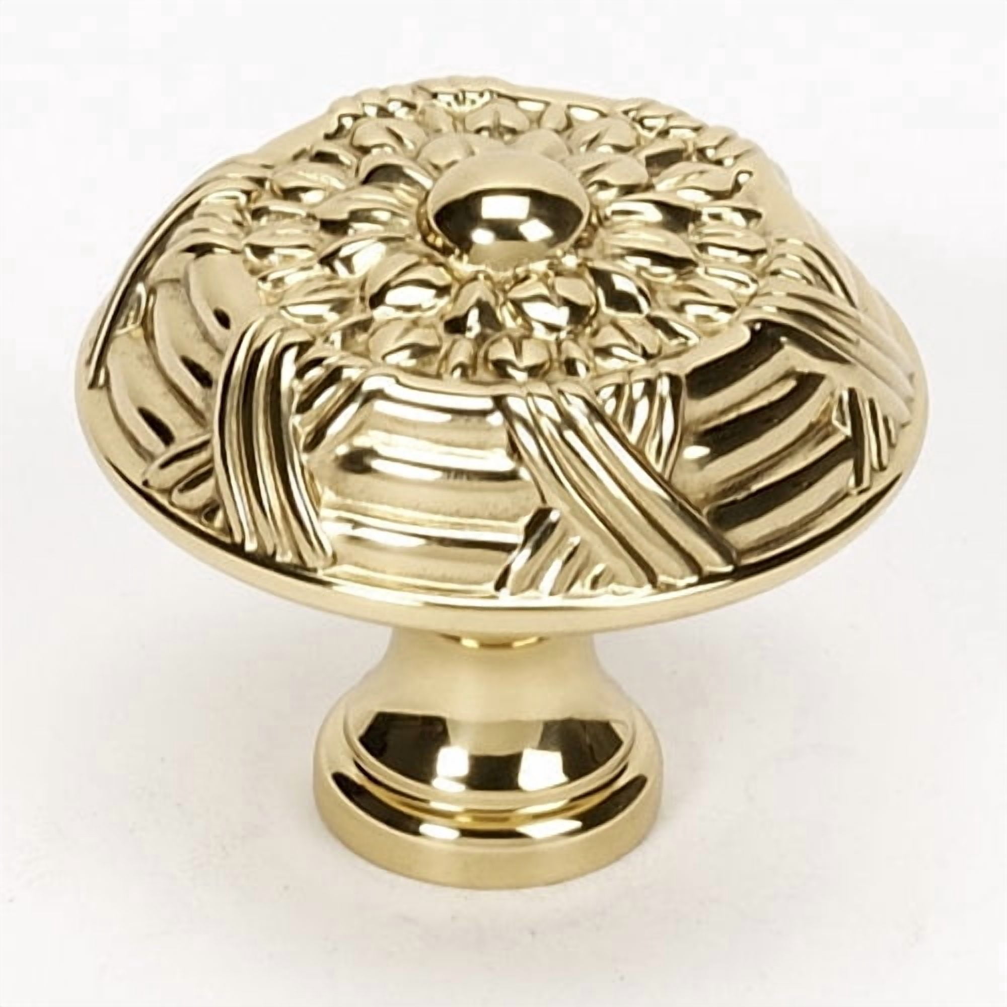 Alno A880-38-AE Ribbon and Reed 1-1/2" Cabinet Knob Antique English