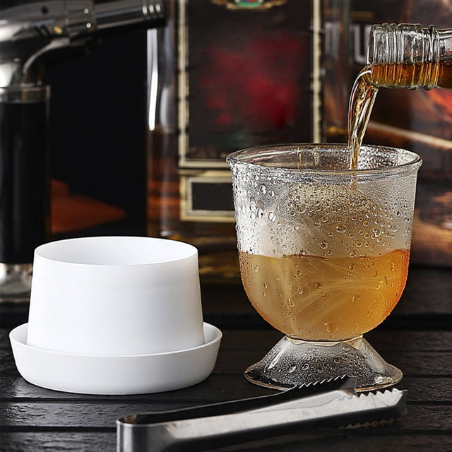 Aparatos de cocina, accesorios de cocina, utensilios de cocina, moldes esféricos para hielo, dispensadores de whisky con tapa y moldes grandes para cócteles y bourbons, compartimento para hielo reutil