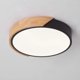 thumbnail image 5 of LED Ceiling Light, 24W Recessed Ceiling Lamp Black Warm Light 30CM 2400LM 3000K Modern Ultra-thin Round Wooden Lighting Fixtures, 5 of 5