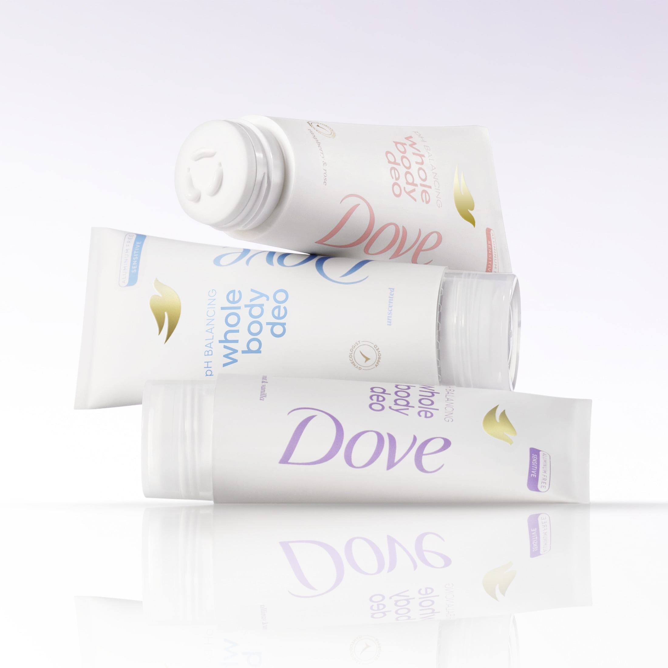 Dove Whole Body Deo pH Balancing Deodorant Cream for Women Coconut & Vanilla Aluminum Free, 2.5 oz