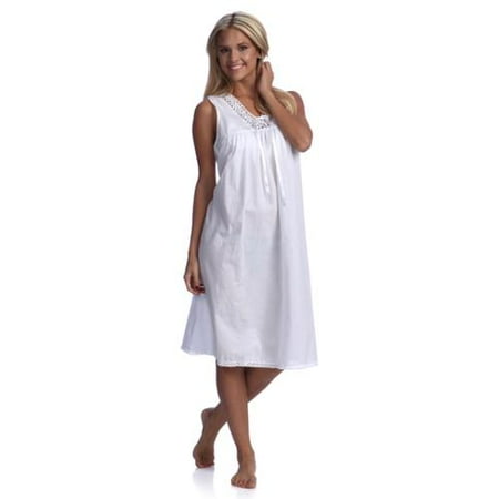 

White Tatting Lace Nightgown