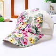 thumbnail image 1 of Zupora Summer Women Female Floral Hat Baseball Cap Mesh Cool Cap Leisure Sun Visor Sun Hat Snapback Cap, 1 of 3