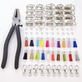 thumbnail image 2 of 71 Pcs Keychain Tassels Set 20 Tassels with Hardware Supplies 1 Pliers, 2 of 11
