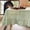 Green Gingham, variant on Pink Plaid Gingham Ruffled Tablecloth Rectangle, Washed Cotton Blended Checkered Table Cover for Dining Room or Kitchen, Fits 4-6 Seater Table 52"x 70"