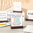 thumbnail image 3 of 4 Pieces Inspirational Quotes Bible Desk Decor Wood Block Plaque Rustic Encouragement Gifts for Women Motivational Desk Decor Positive Wooden Table Signs with Wooden Stand (Inspirational Style), 3 of 4